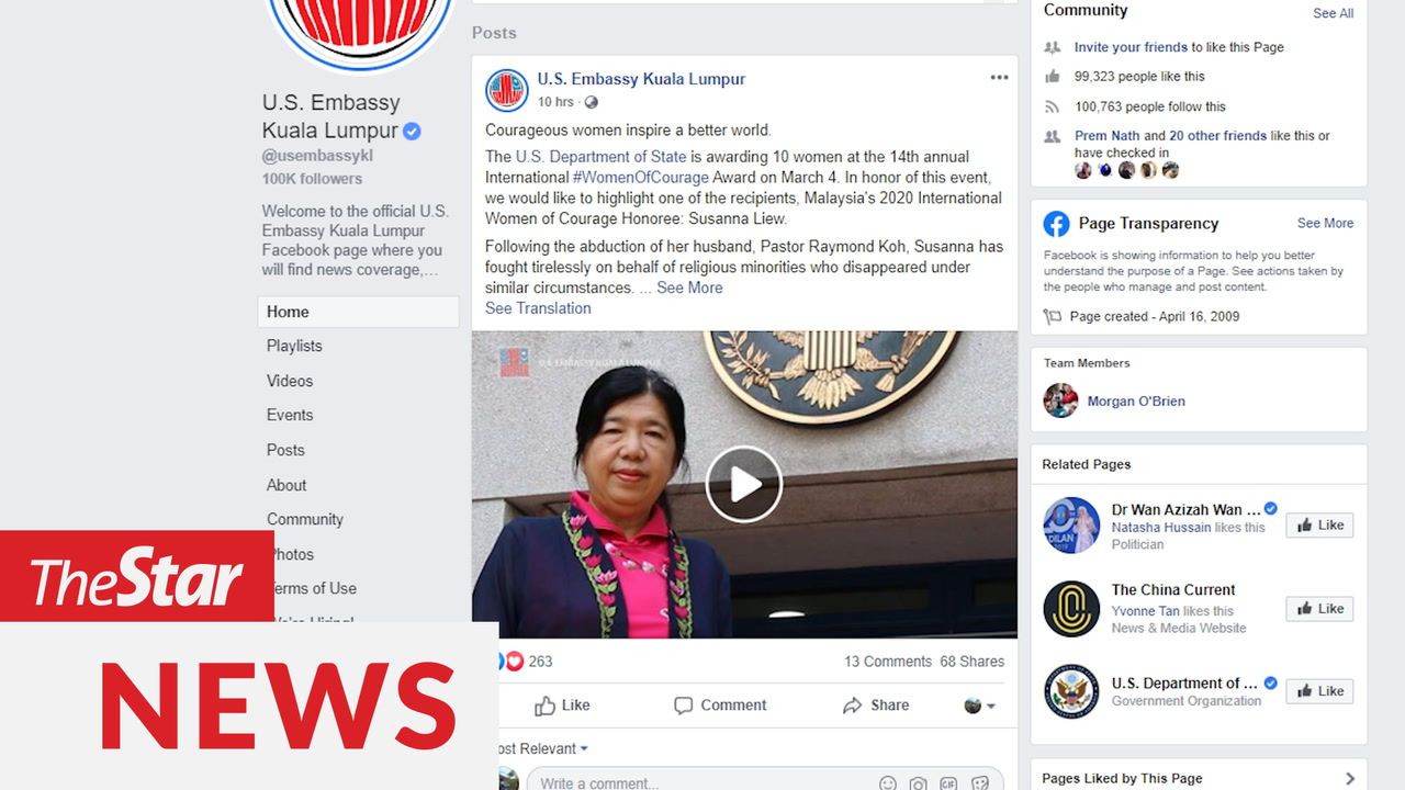 Pastor Koh's wife Susanna Liew named 2020 International Woman of the