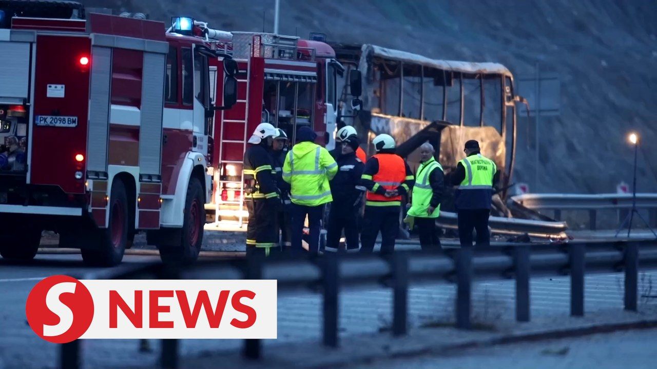 Flaming bus crash in Bulgaria kills 45 North Macedonian tourists ...