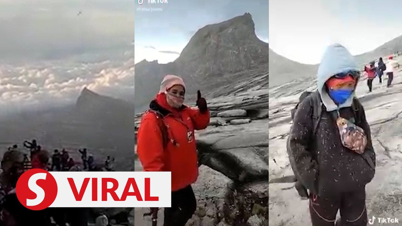 Rare snow phenomenon at Mt Kinabalu a pleasant surprise for climbers ...