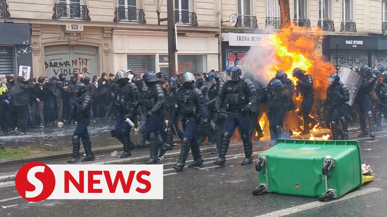 French police face off with anarchists on May Day | TheStarTV.com