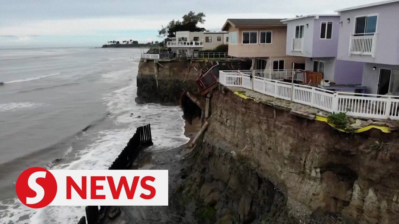 Cliffside collapse forces evacuation of seaside apartments in Isla