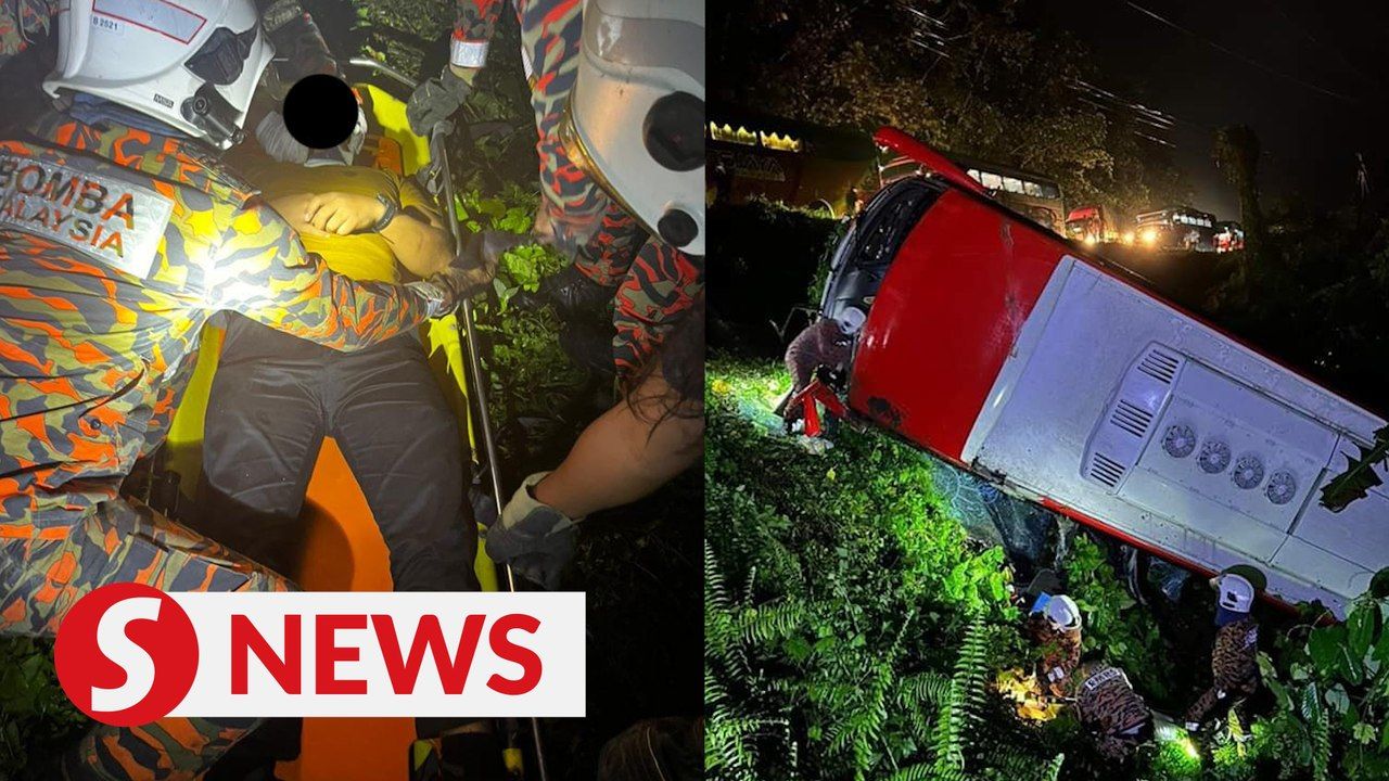 Bus carrying 19 people plunges into ravine in Lahad Datu | TheStarTV.com