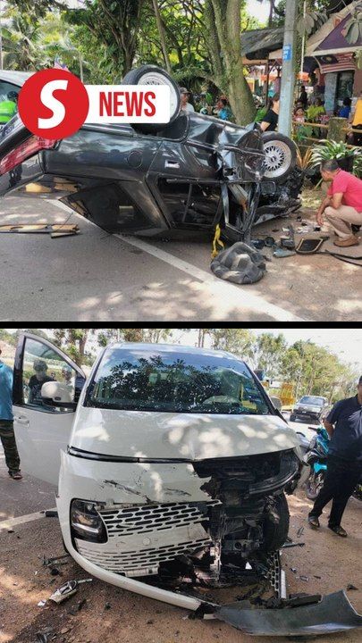 Senior citizen killed in car-MPV collision in Kluang | TheStarTV.com