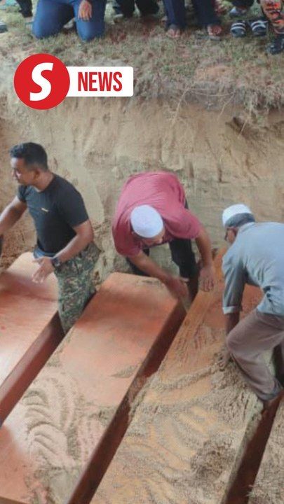 Five family members killed in Jalan Nenasi-Rompin crash buried in one ...