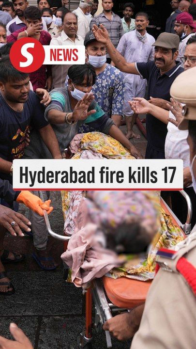 Children among 17 dead after building fire in India's Hyderabad ...