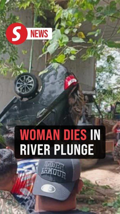 Woman swept away by strong currents after car plunges into river found ...