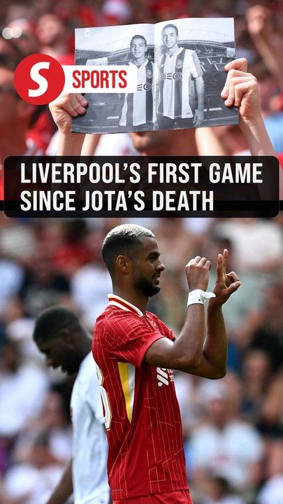 Liverpool pay tribute to Diogo Jota in first match since his death ...