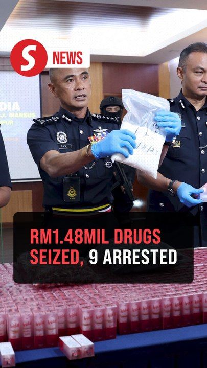 Police arrest nine, seize RM1.48mil worth of drugs in raids | TheStarTV.com