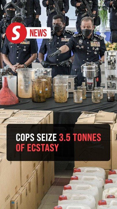 Cops seize 3.5 tonnes of ecstasy worth RM600mil in largest drug bust ...