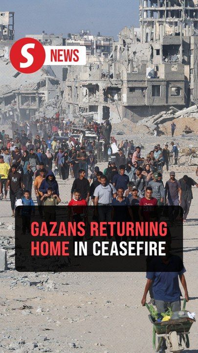 Sheer happiness for Gazans as they return to their homes after ...