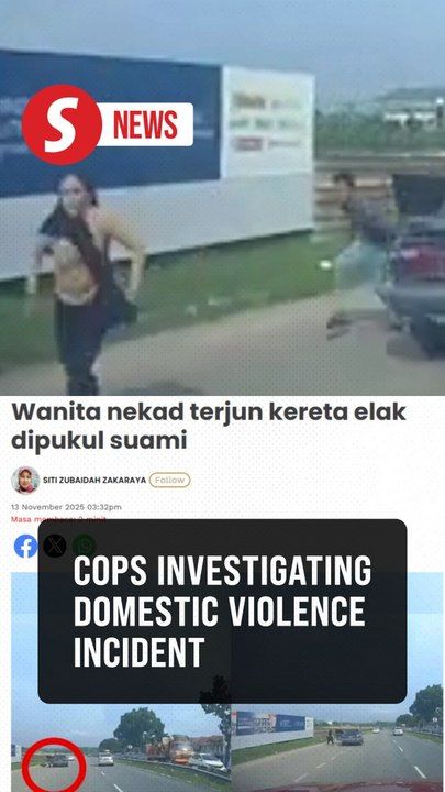 Woman jumps out of moving car to escape allegedly abusive husband ...