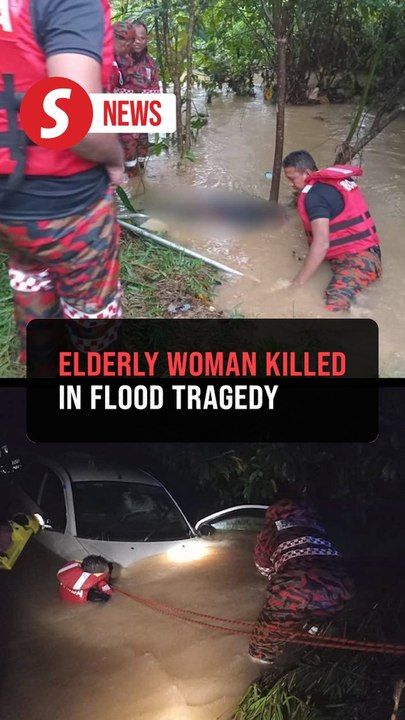 Elderly woman dies after car swept away by floodwaters in Tanah Merah ...