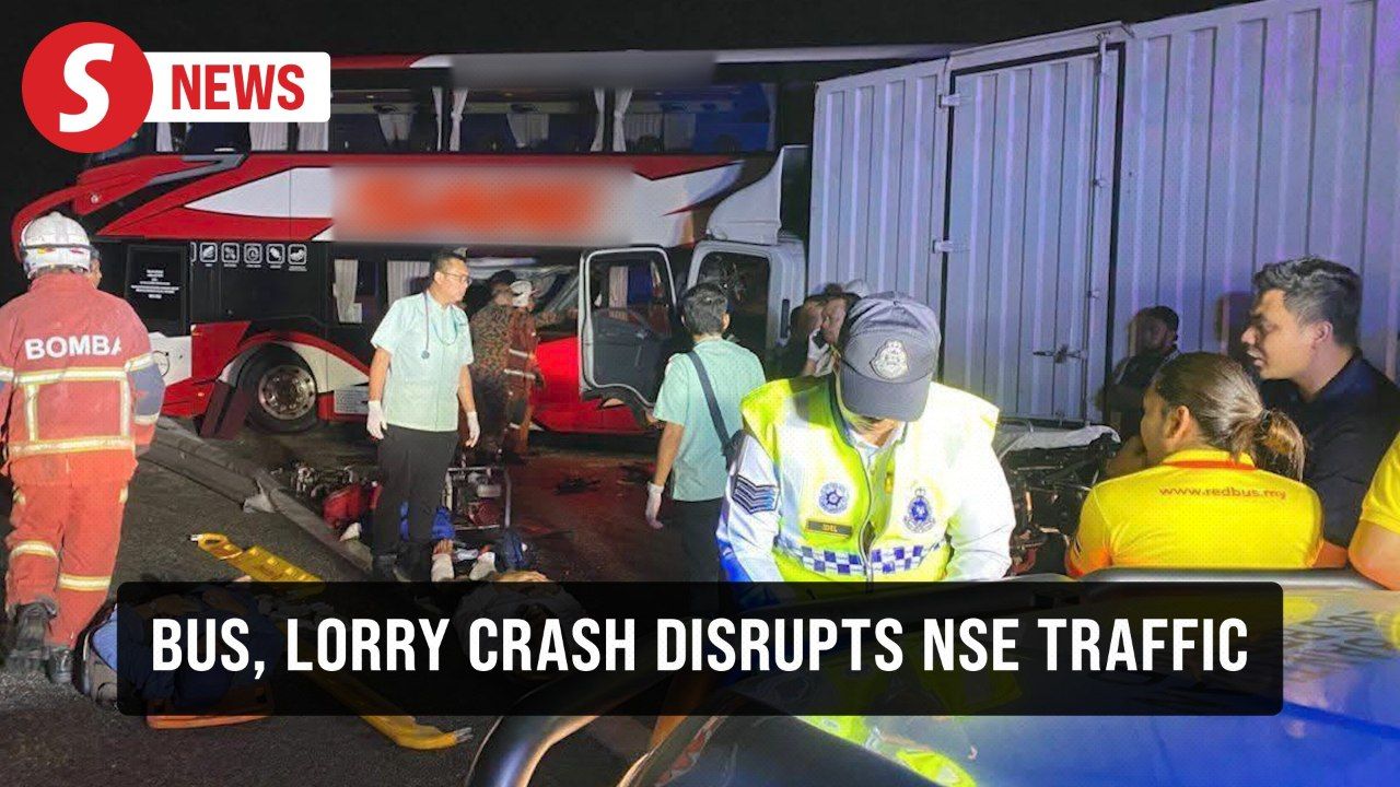 Express bus with 42 aboard involved in crash with lorry on NSE ...