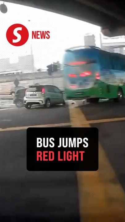 Bus driver remanded for crashing into three vehicles after running red ...