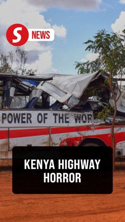 Bus crash on Kenya's Nairobi-Mombasa highway kills 24 near Mtito Andei; church bus carrying mourners hit a tipper truck